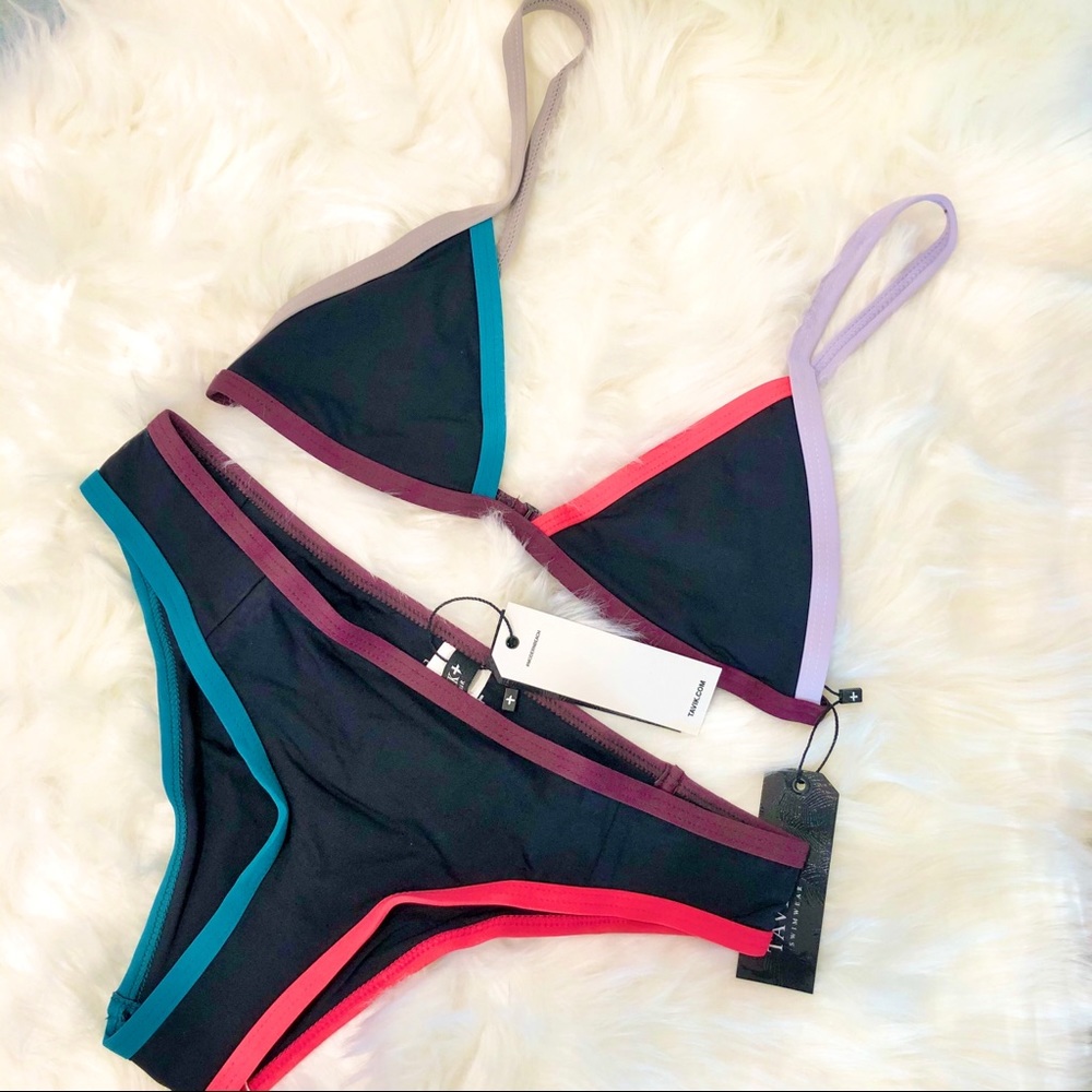 🌟HP🌟TAVIK Swim Jett Triangle Top Matching Bottom